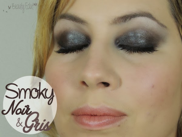 tutoriel maquillage smoky noir gris