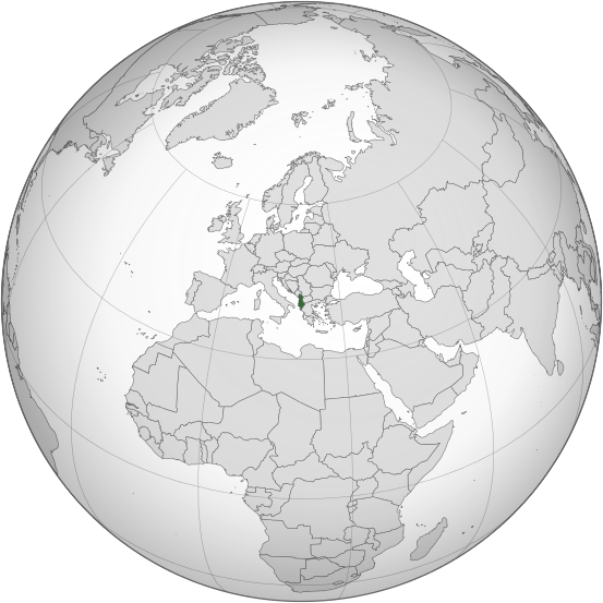 Letak negara Albania