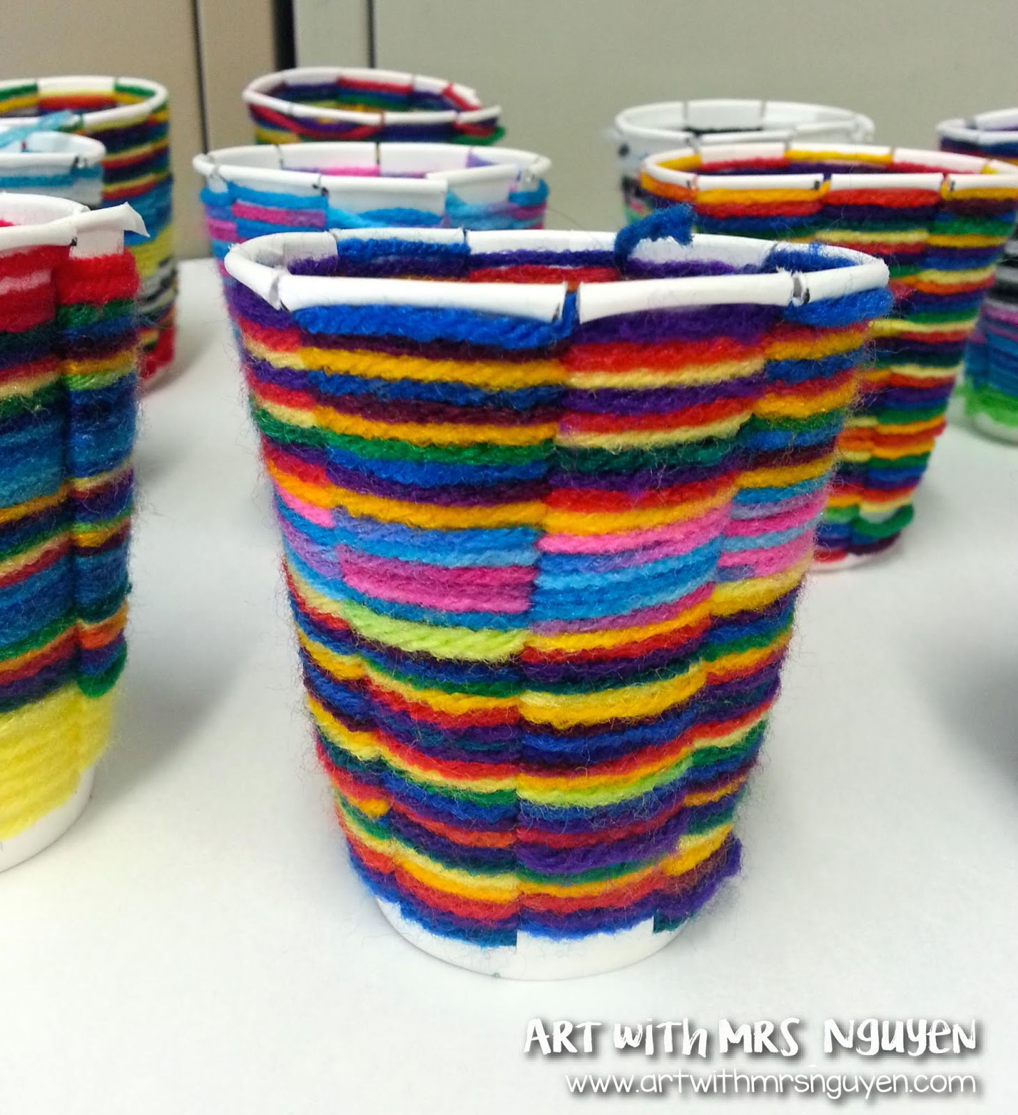 Cup Weaving 2.0 (4th) Art with Mrs. Nguyen