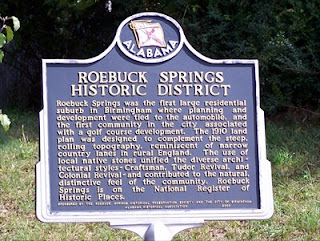Roebuck Spring Historic District information board