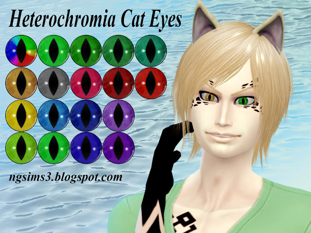 Ng Sims 3 Heterochromia Cat Eyes Ts4 Eyes And Accessories