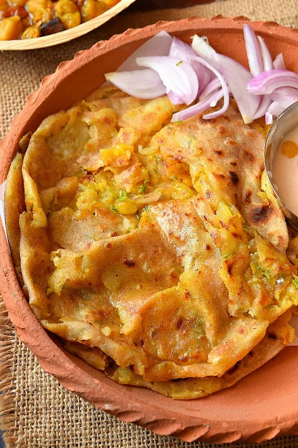 Naan Recipe (Aloo Pyaz  Dhaba Style)
