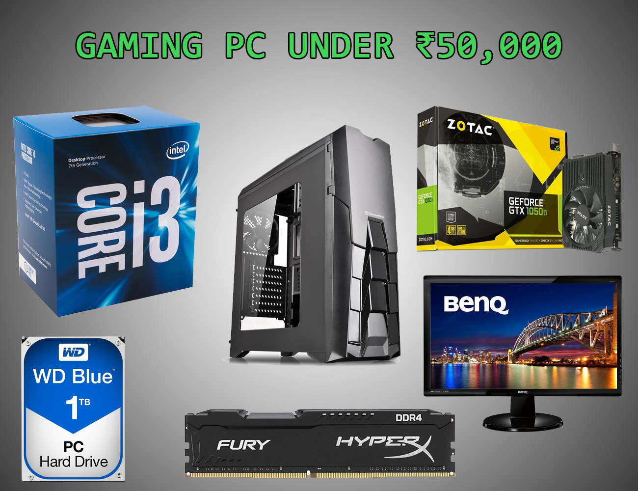 GAMING PC UNDER ₹50,000 TECHFOREVER