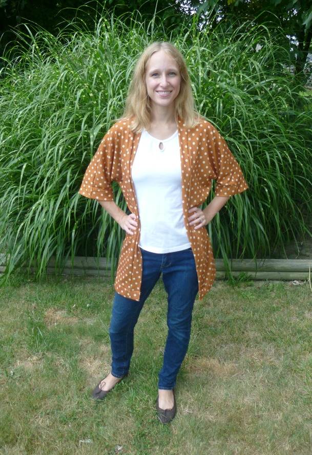 polka dot cardigan