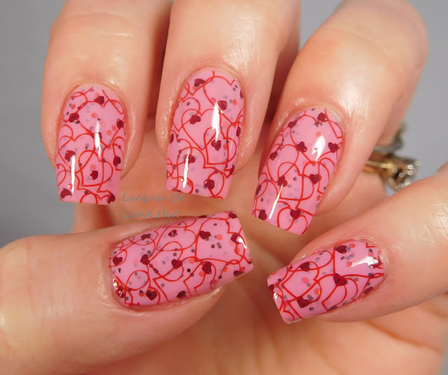 UberChic Beauty Love & Marriage 03 over Spellbound Nails Peppermint Mocha Latte