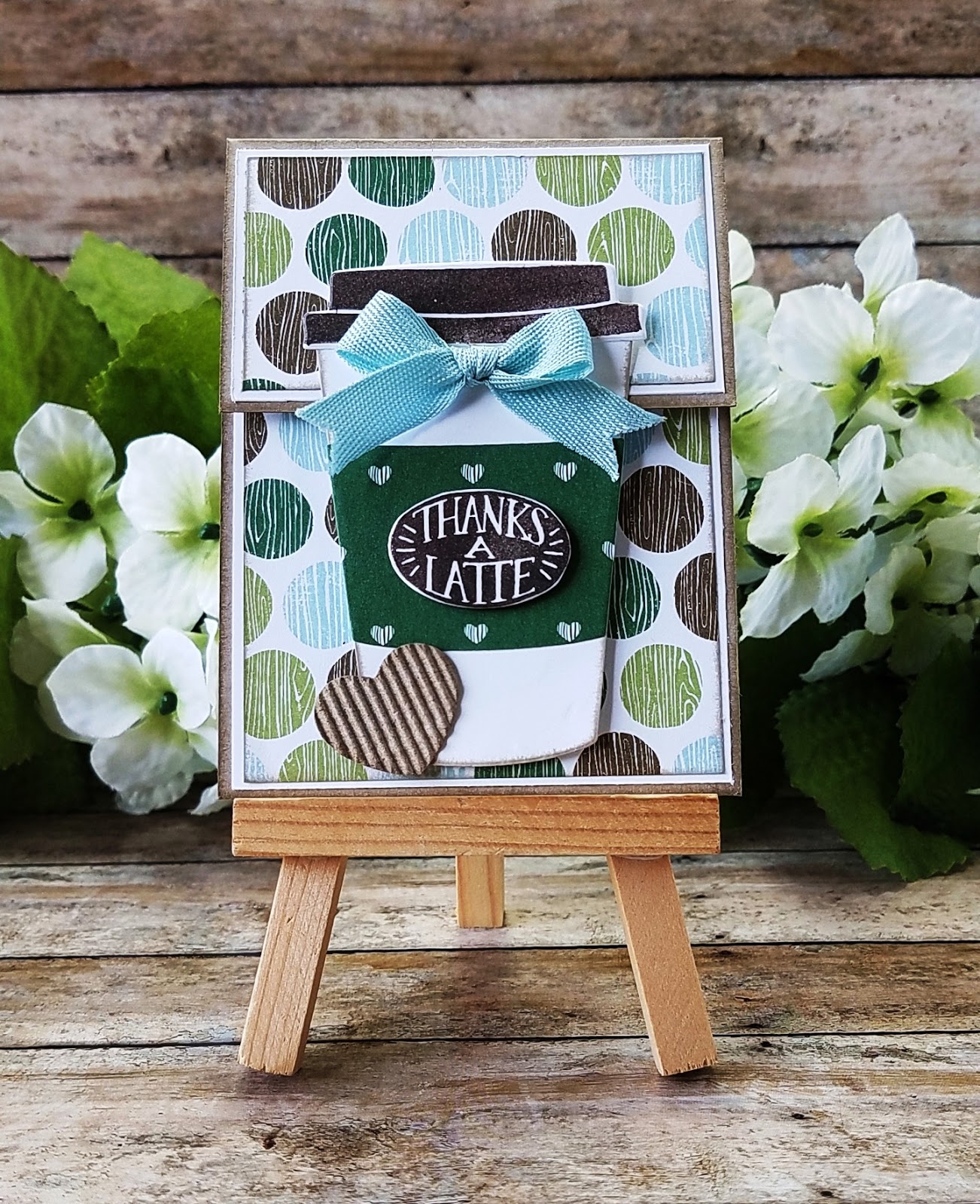 The Stampin B Coffee Cup Gift Card Holder