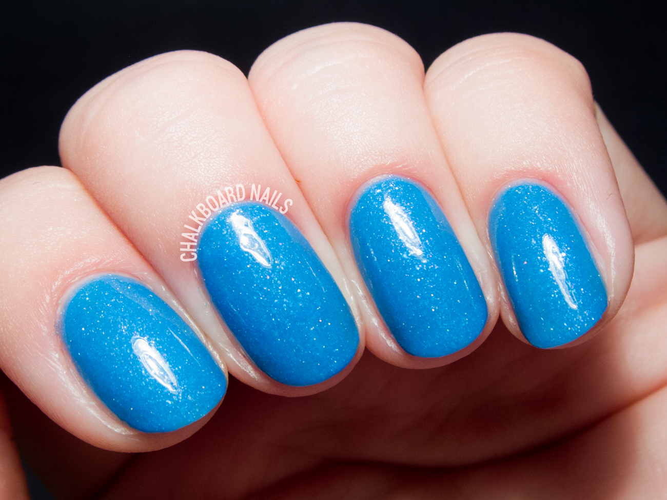 Serum No. 5 Glo-balt Blue via @chalkboardnails