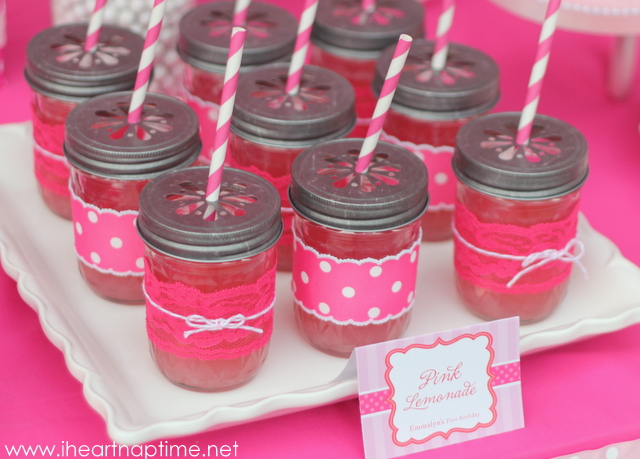 Kara s Party Ideas Pretty In Pink 1st Birthday Party  - 13