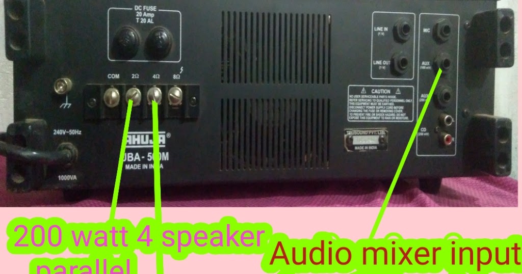 ahuja uba 500 watt amplifier