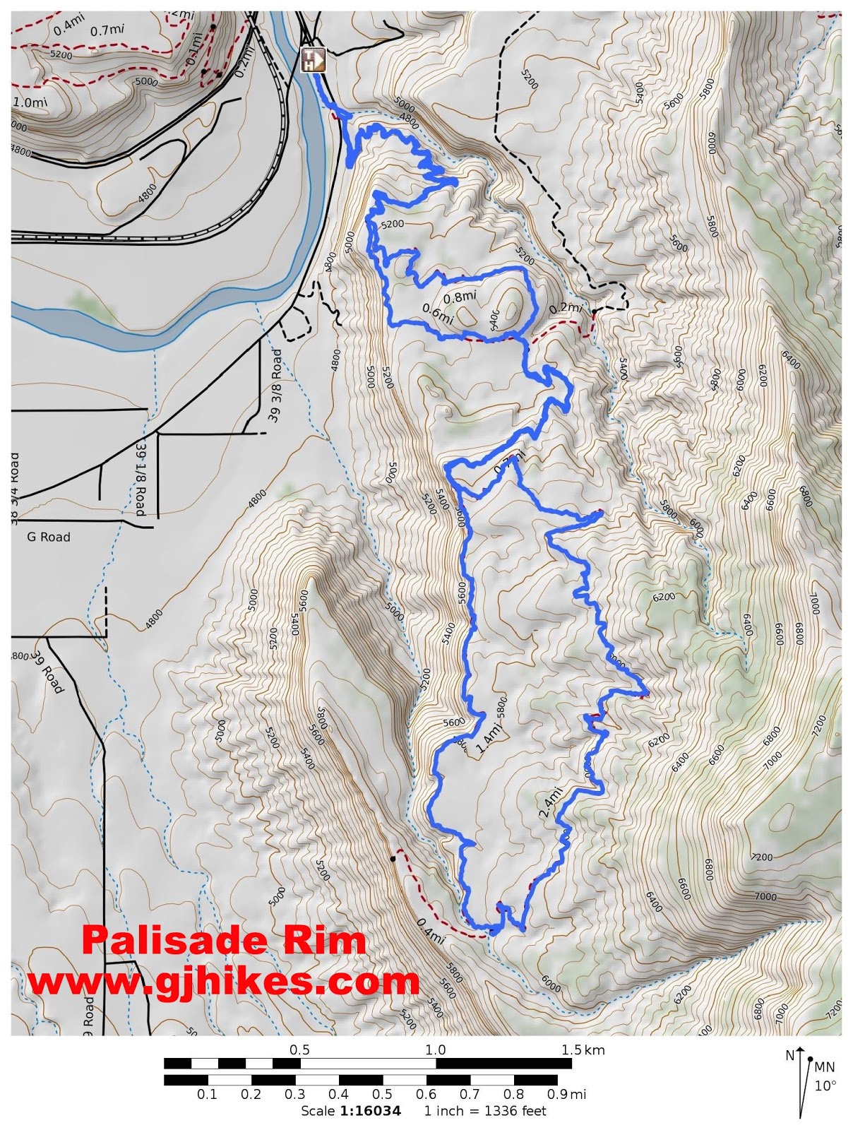 Palisade Rim Upper Loop