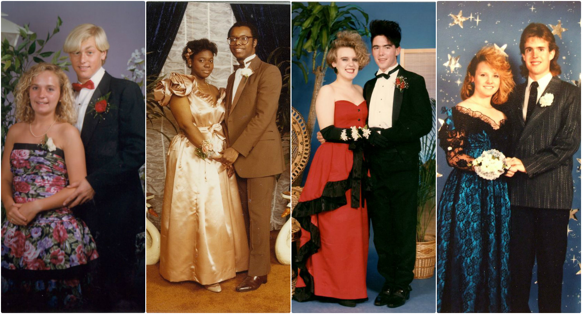 Cool Snaps of 1980s Prom Couples ~ Vintage Everyday
