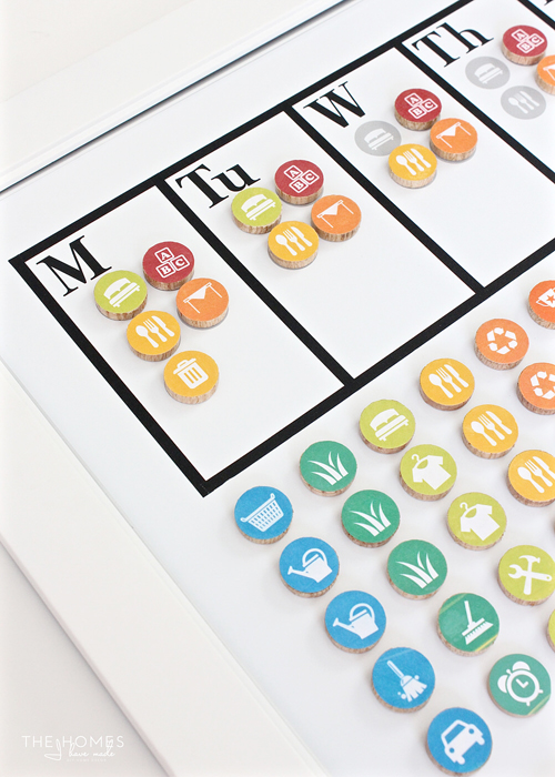 IHeart Organizing UHeart Organizing DIY Chore Chart (with a