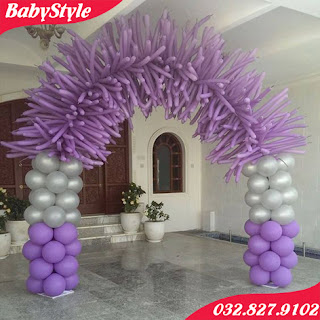 Trang trí cổng bóng với bóng mỹ Trang trí cổng bóng với bóng mỹ