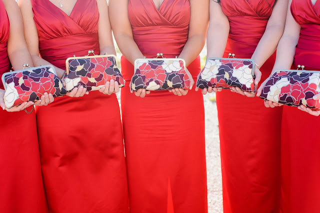 matching bridesmaids purses