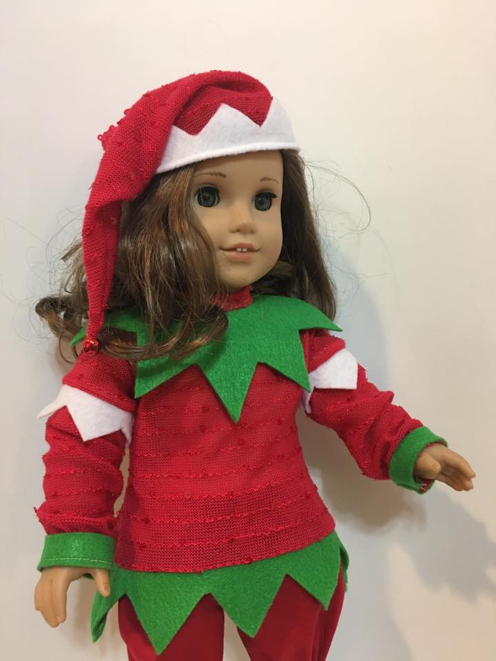 Karen Mom of Three's Craft Blog Doll Tag Clothing's Work Shop Elf Pattern