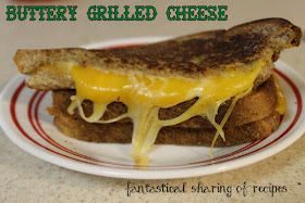 Buttery Grilled Cheese - both sides of each piece of bread are buttered and there is more cheese than you'd think possible #grilledcheese #recipe