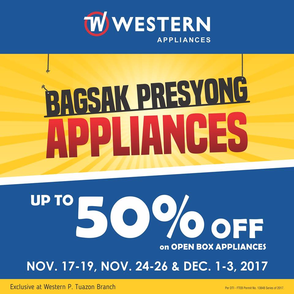 Manila Shopper Western Appliances Cubao Bagsak Presyong Appliances