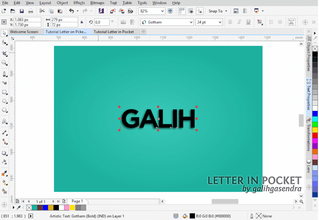 Corel Draw Tutorial Typography