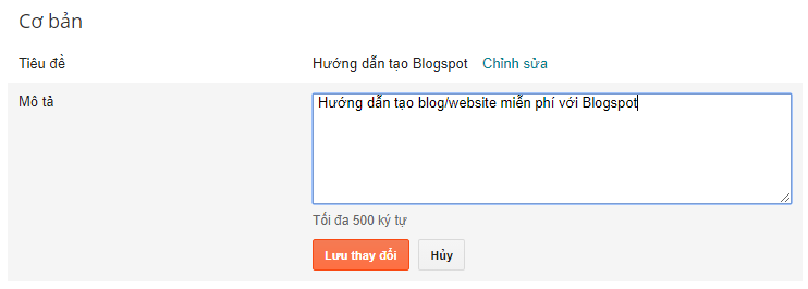 Hướng dẫn tạo blogspot chi tiết, từ căn bản đến nâng cao Hướng dẫn tạo blogspot chi tiết, từ căn bản đến nâng cao