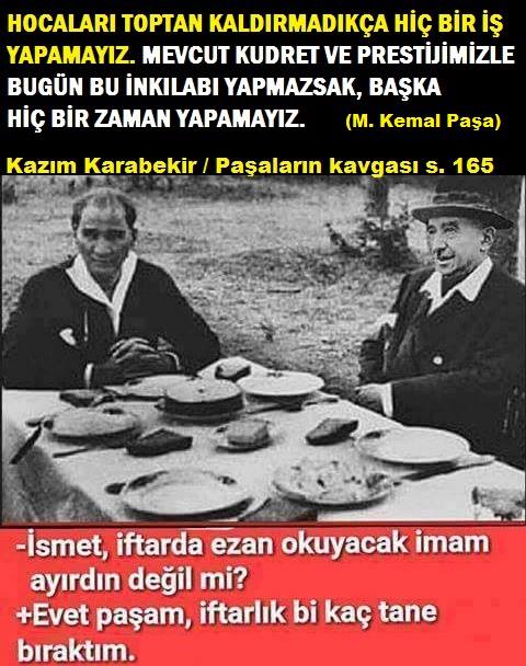 Paşaların kavgası, Mustafa Kemal'in Hocalar Hakkındaki Sözleri