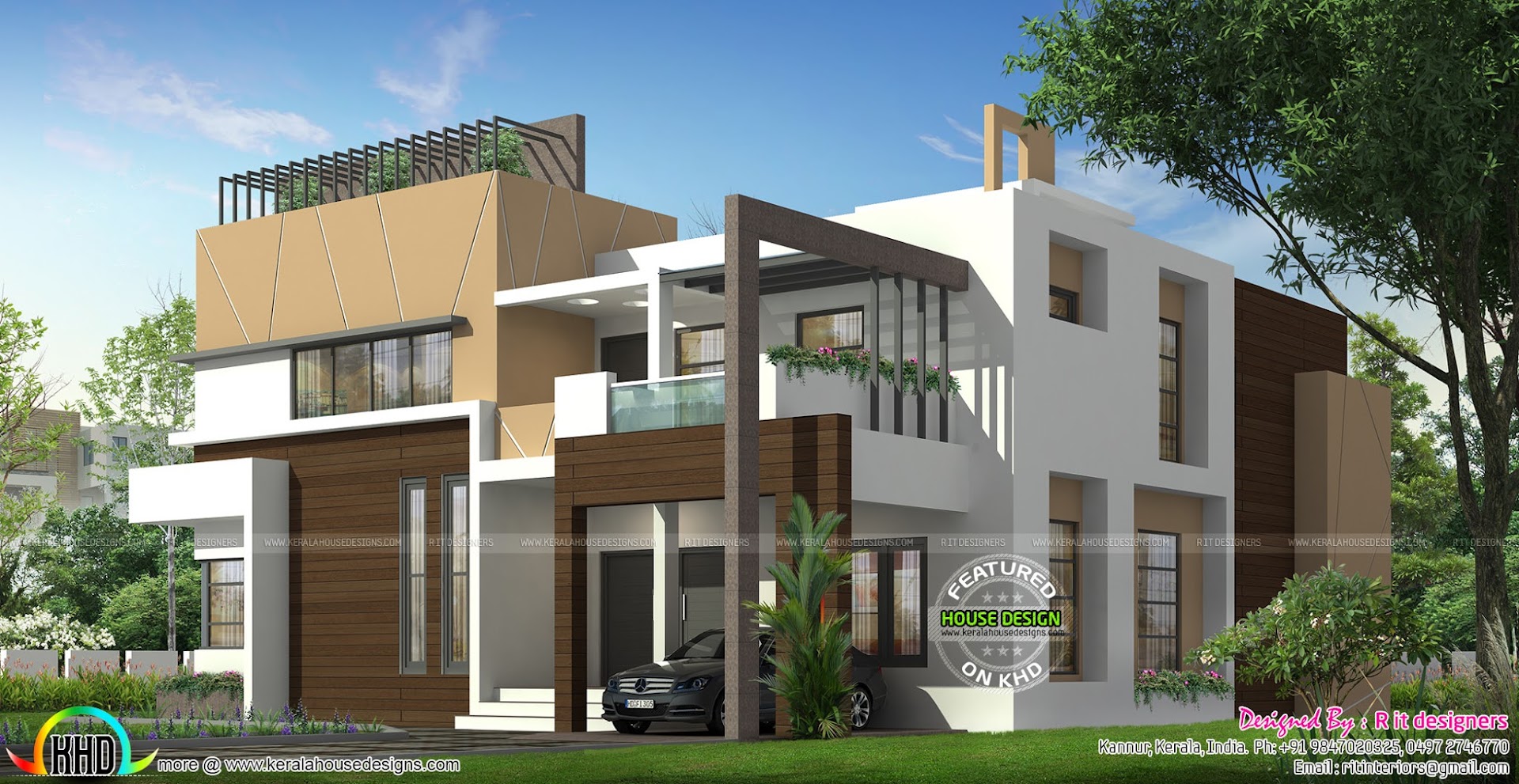 Luxurious 5 bedroom ultra modern home - Kerala home design ...