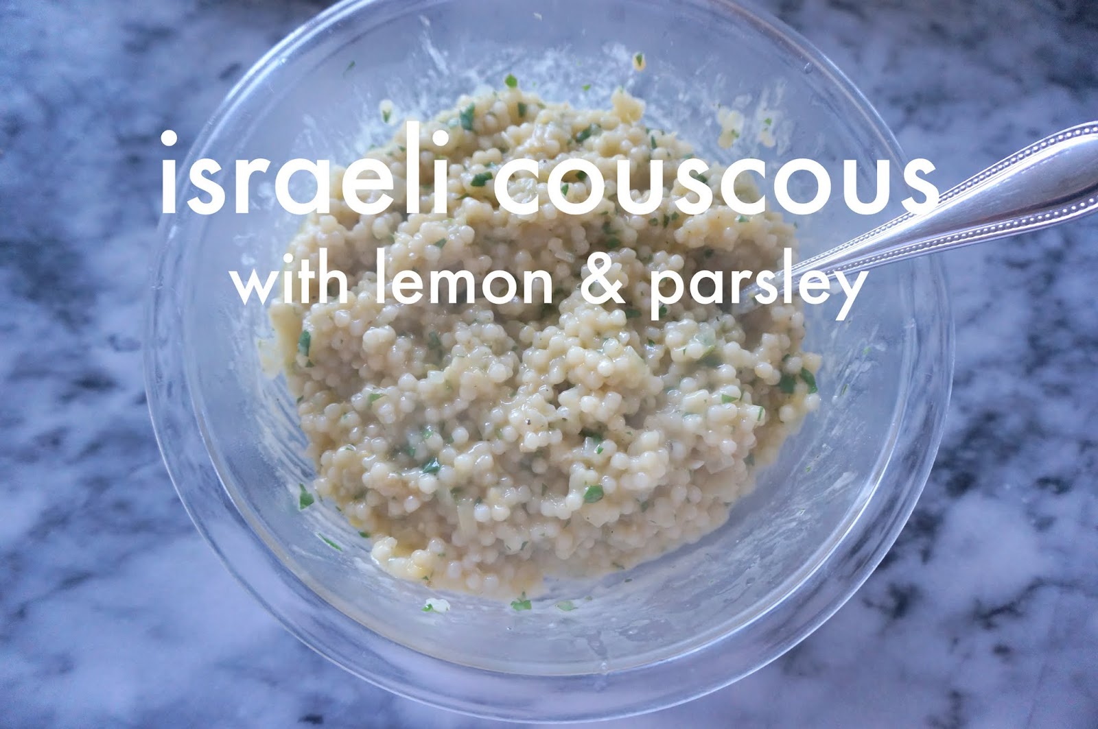Israeli Couscous with Lemon & Parsley