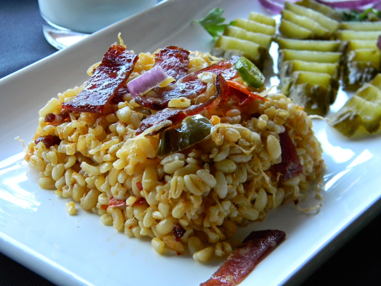 Булгур с мясным фаршем и вермишелью