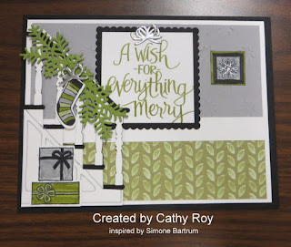 Stampin' Up! Ready for Christmas Card by Cathy Roy ~ 2017 Holiday Catalog