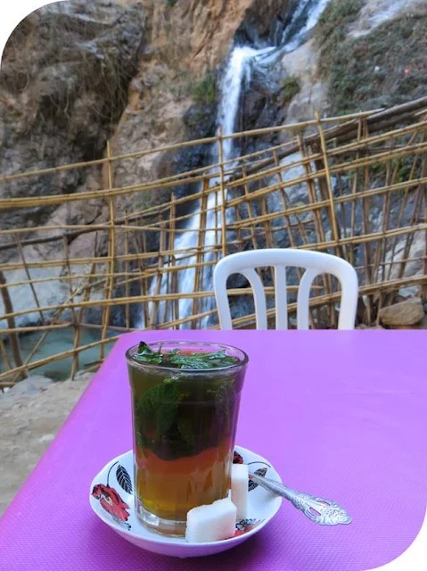 Long Weekend in Marrakech - Sidewalk Safari - Tea by the Cascades de l'Ourika