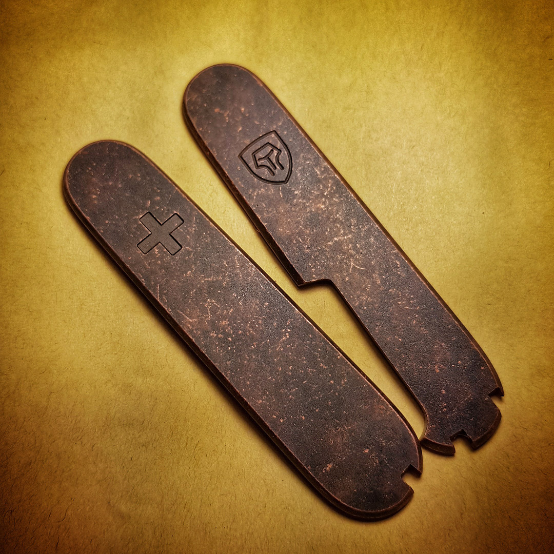 Andrzej Woronowski Custom Knives Victorinox Swiss Army Knife scales 23