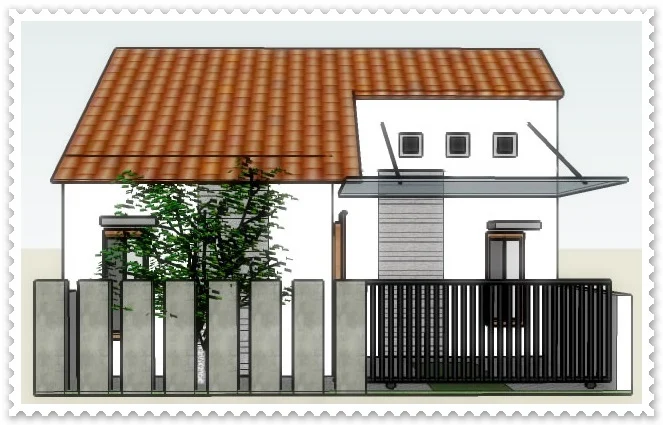 gambar pagar rumah minimalis type 36
