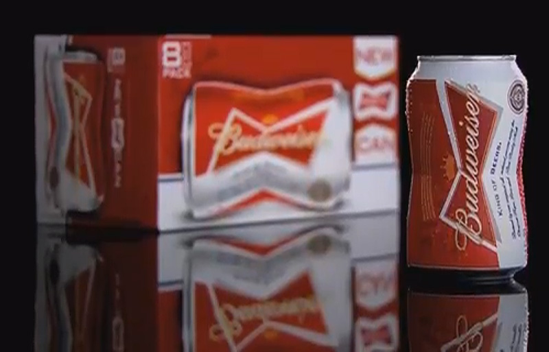 New Budweiser Bow-tie shaped cans at if it's hip, it's here