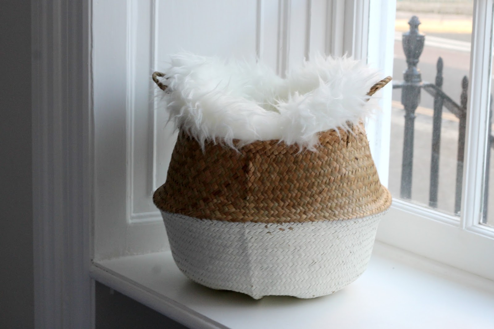 white stuff wicker basket