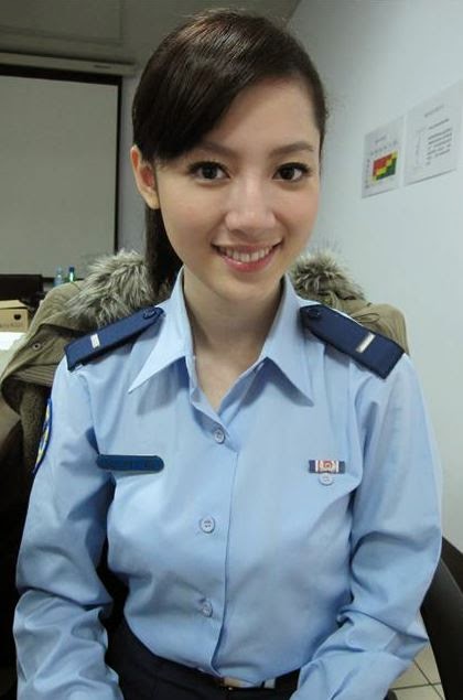 The Uniform Girls [pic] Blue Chinese Policewoman Uniforms
