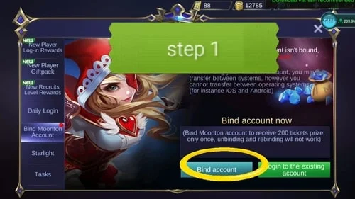 How to Create and Bind your Moonton Account to Mobile Legends 