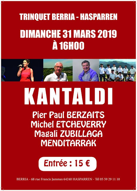 Kantaldi au BERRIA Hasparren 2019