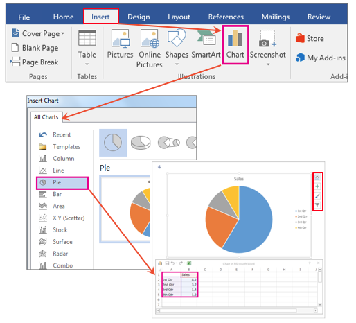 mouse training london ltd microsoft word 2016 adding pie how to create a pie chart in word