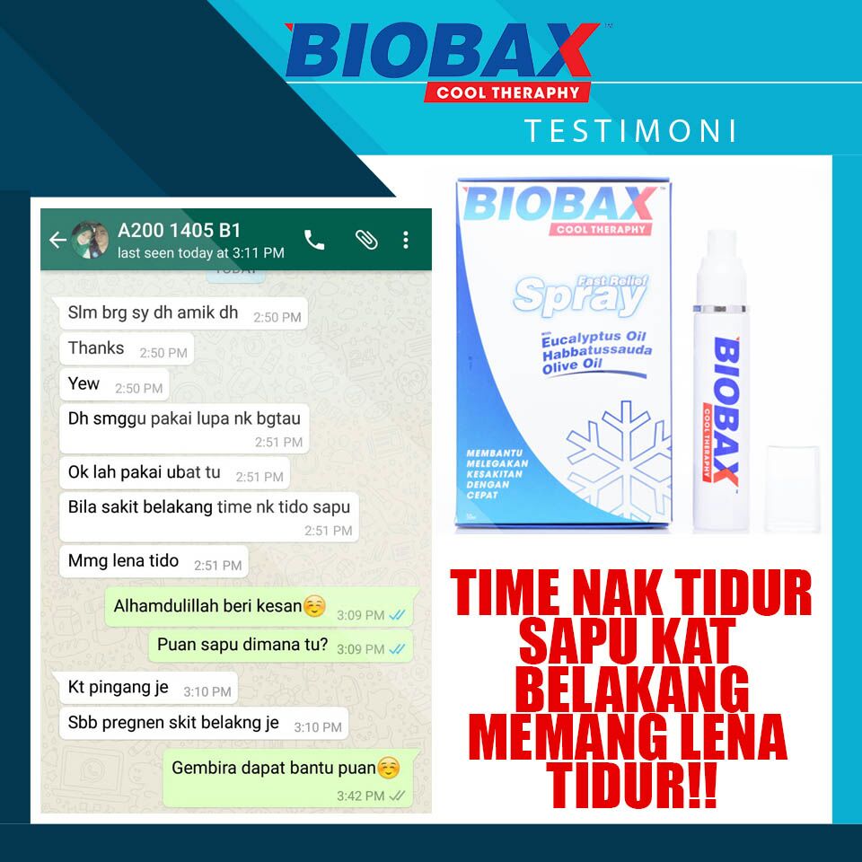 Biobax Cool Therapy Melegakan Sakit Belakang  Akif Imtiyaz