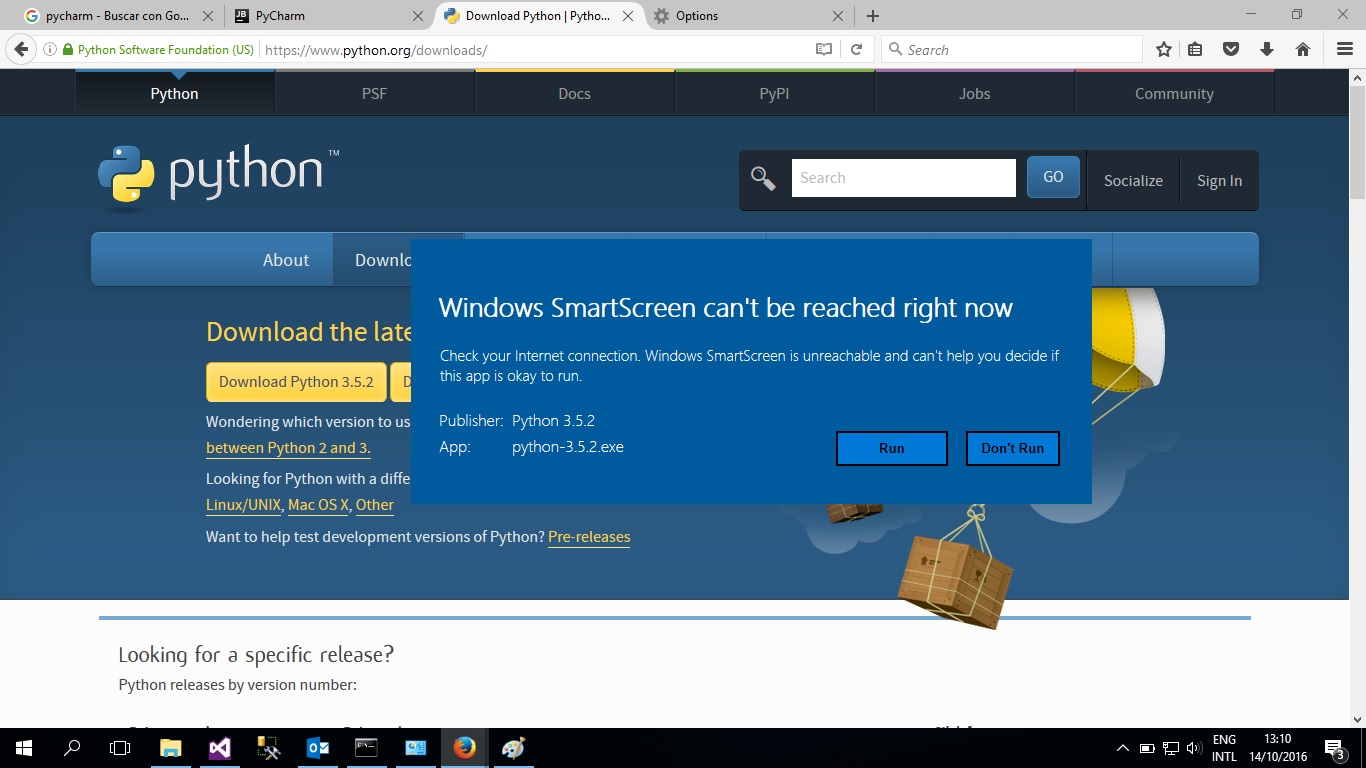 Hola mundo Python Windows PyCharm