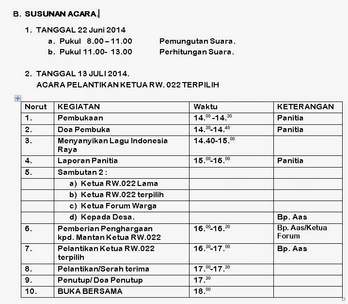 FORUM KOMUNIKASI WARGA RW.022 CILAME: Mei 2014