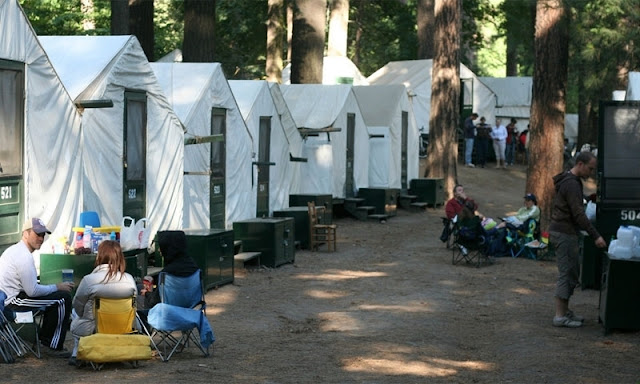 Tents and Cabins at Half Dome Village