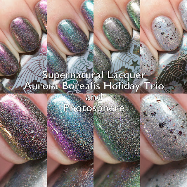 Supernatural Lacquer Aurora Borealis Holiday Trio and Photosphere