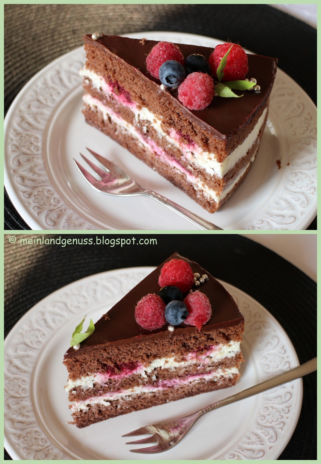 mein Land und Gartengenuss : Schokotorte mit Joghurtsahne und ... mein Land und Gartengenuss : Schokotorte mit Joghurtsahne und ...