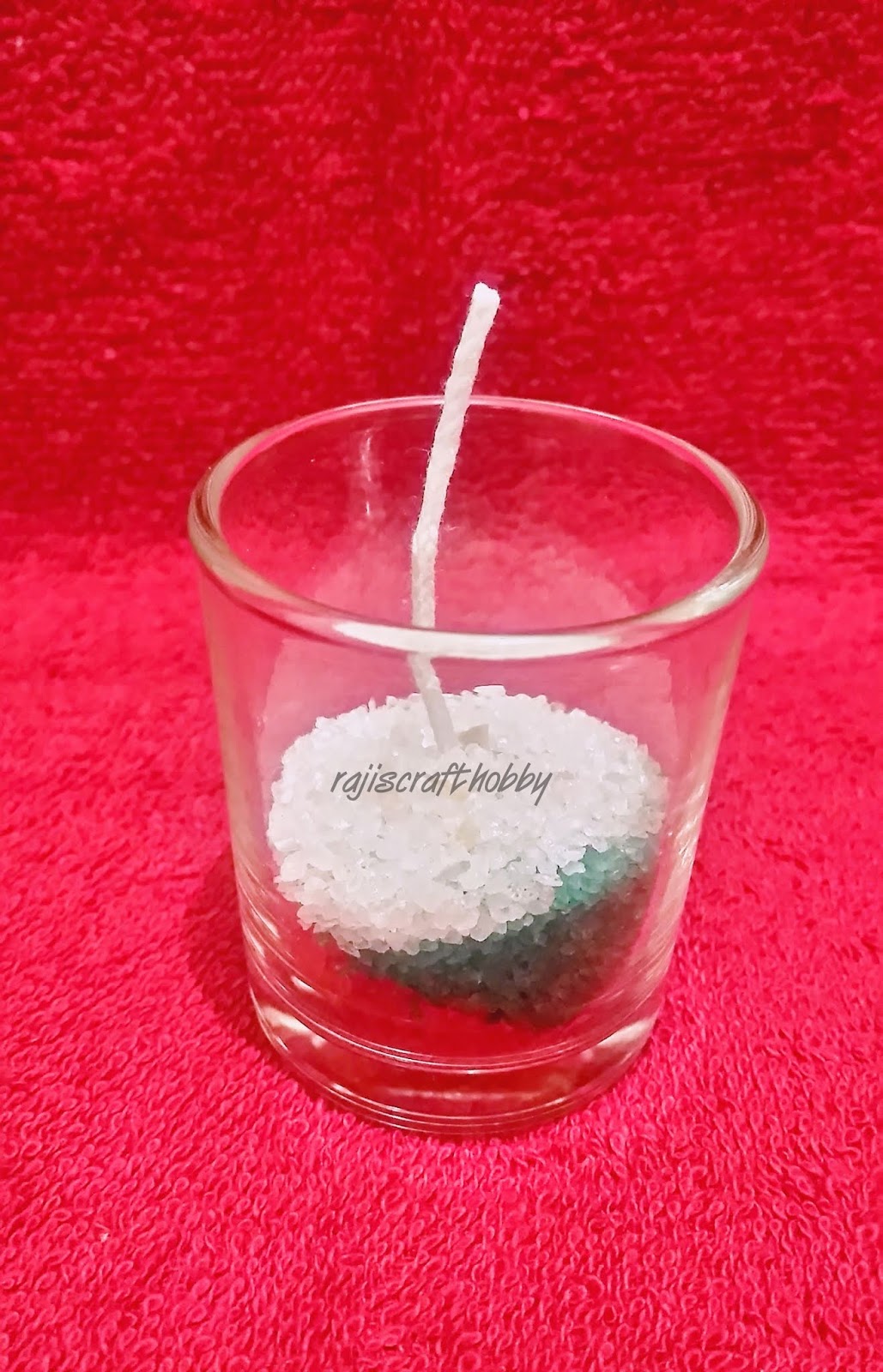 Raji's Craft Hobby DIY Christmas Gel Candles