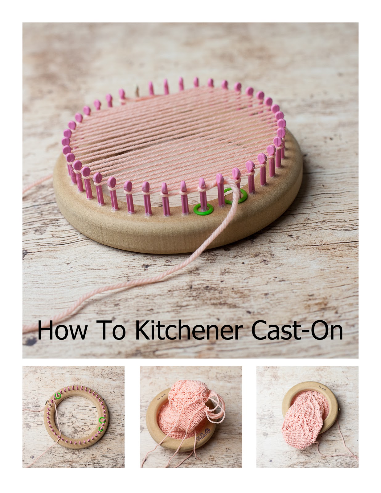 How To Kitchener CastOn The Loom! Loom Knitting by This Moment is Good!