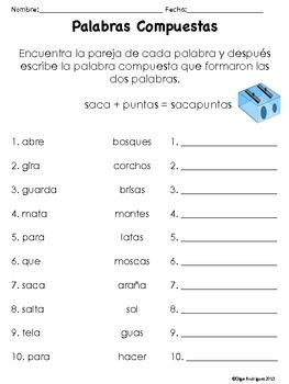 SPANTEXAS: Palabras compuestas
