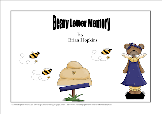 letters, uppercase, lowercase, go fish, memory, kindergarten, pre-k, bears