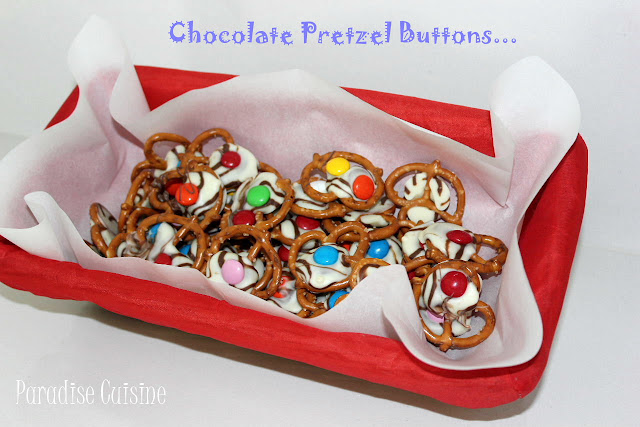 Chocolate Pretzel Buttons/La multi ani 1 IUNIE!