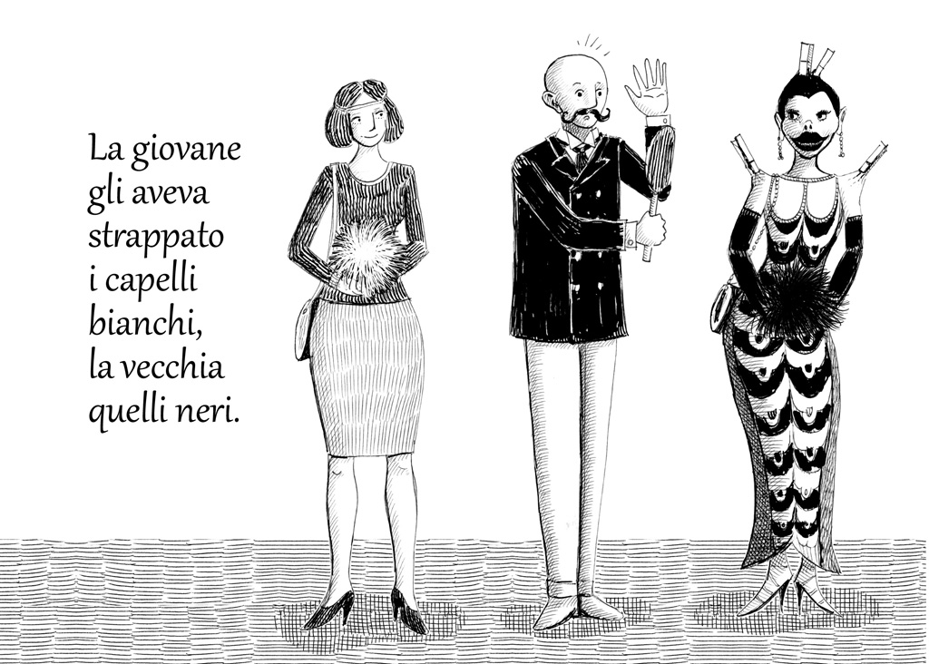Illustrazioni di Ivan Murgia: Da Esopo: La vecchia e la giovane rivali