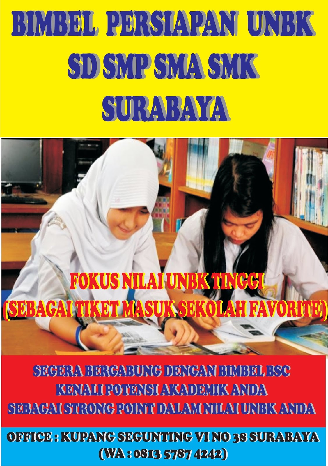 BIMBEL UNBK SD SMP SMA SMK DAN ALUMNI FOKUS SBMPTN 2019